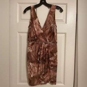 BCBGeneration Mauve Print Dress NWT